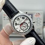 Patek Philippe Complications 5961P-001 White Dial Diamond Bezel Watch grandmaster chime replica